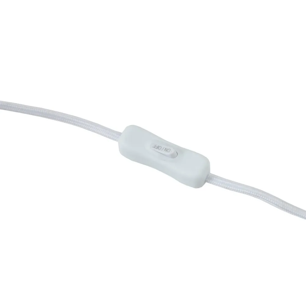 Lindby Pendellamper|Bordlamper > bordlampe Jone, lysebrun, tekstil, 30 cm høj, E27