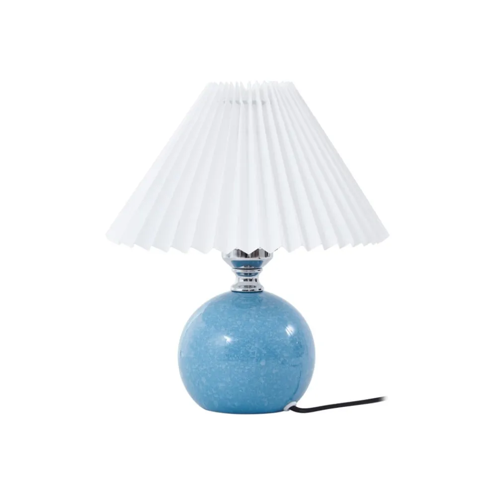 Bordlamper ^ Lindby bordlampe Kerimi, keramik, blå