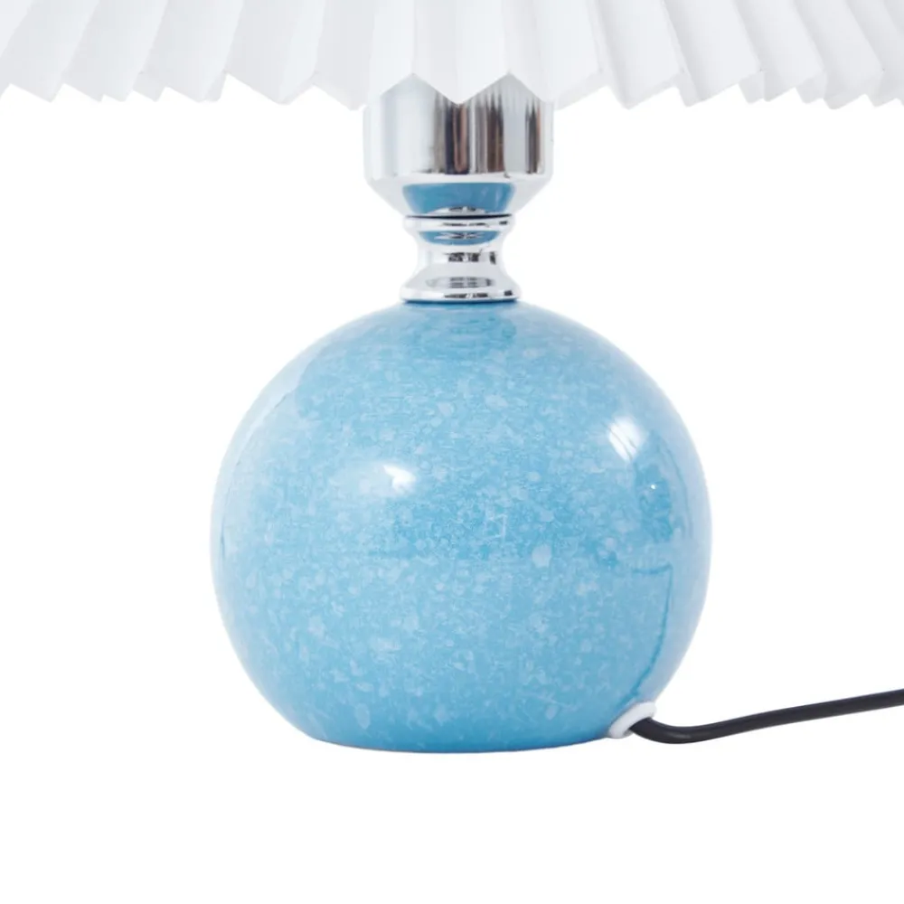 Bordlamper ^ Lindby bordlampe Kerimi, keramik, blå
