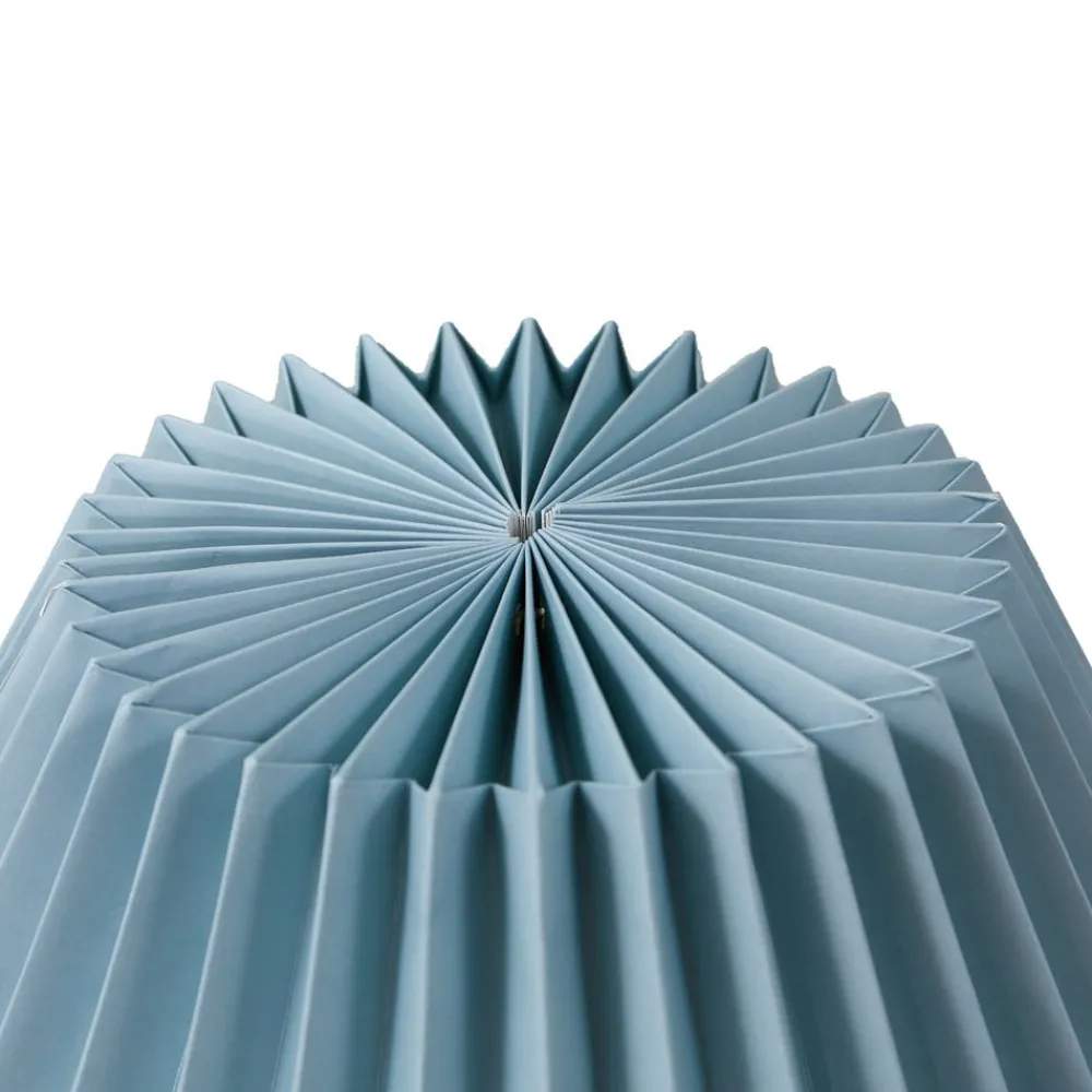 Lindby Bordlamper > bordlampe Magali, lyseblå, papir, Ø 34 cm, E14