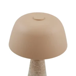 Lindby Pendellamper|Bordlamper > bordlampe Magritt, beige, metal, sten, 41 cm