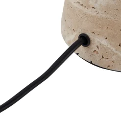 Lindby Pendellamper|Bordlamper > bordlampe Magritt, beige, metal, sten, 41 cm