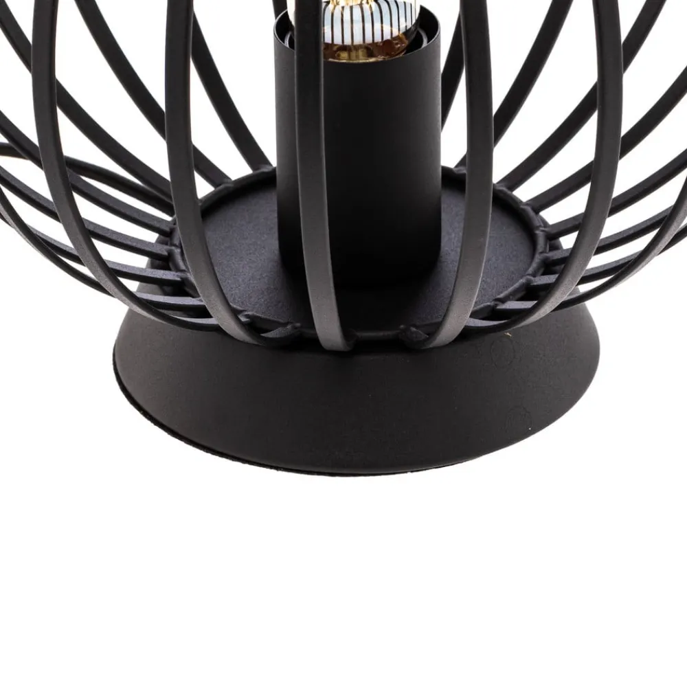 Bordlamper ^ Lindby bordlampe Maivi, sort, 25 cm, jern, bur