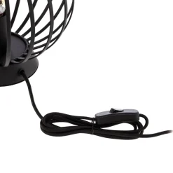 Bordlamper ^ Lindby bordlampe Maivi, sort, 25 cm, jern, bur