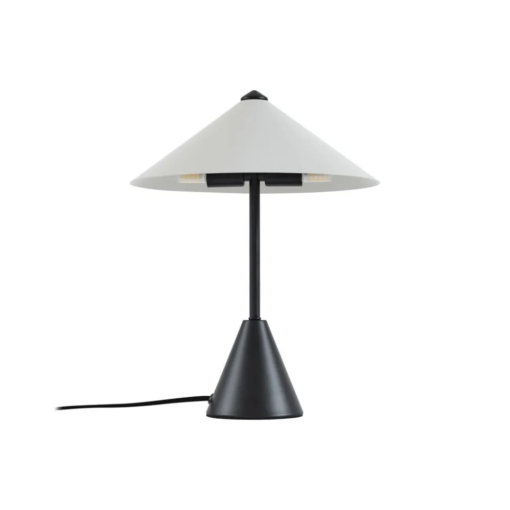 Lindby Bordlamper > bordlampe Norvik, højde 35 cm, sort/grå, metal