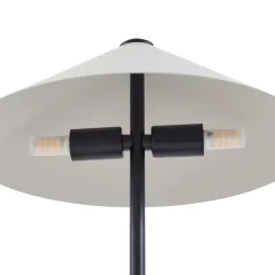 Lindby Bordlamper > bordlampe Norvik, højde 35 cm, sort/grå, metal