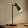 Lindby Bordlamper > bordlampe Ovelia, grøn/sort, metal, E27