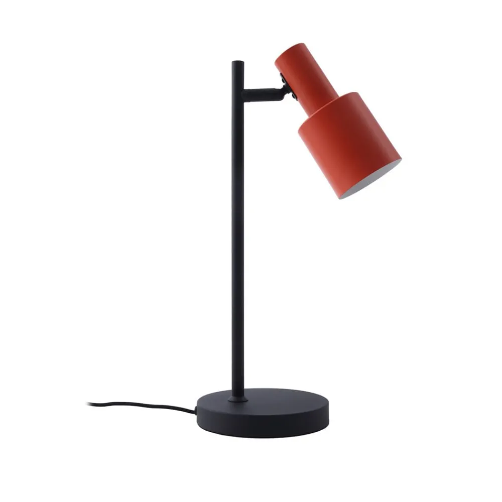 Lindby Bordlamper > bordlampe Ovelia, orange/sort, metal, E27