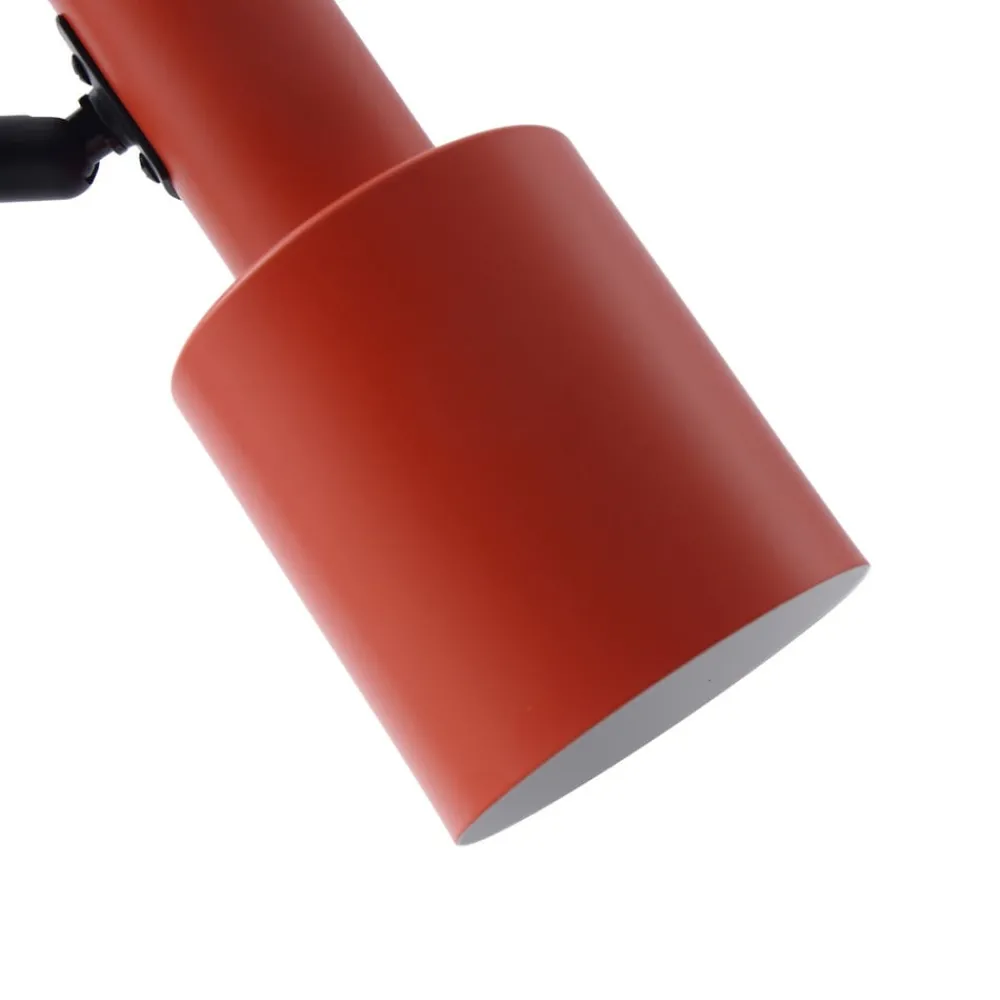 Lindby Bordlamper > bordlampe Ovelia, orange/sort, metal, E27