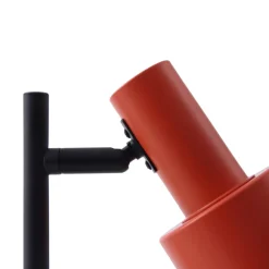 Lindby Bordlamper > bordlampe Ovelia, orange/sort, metal, E27