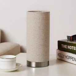 Lindby Gang|Pendellamper > bordlampe Ronja, højde 26 cm, cremefarvet, tekstil