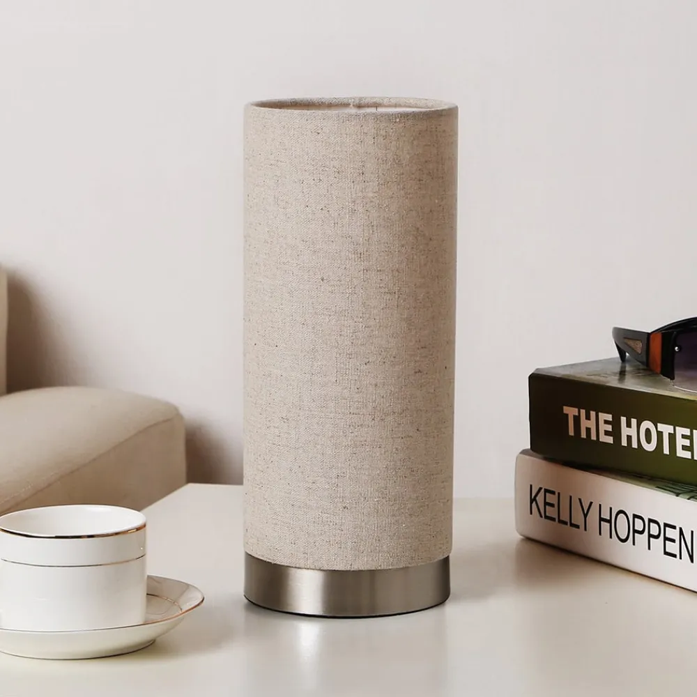 Lindby Gang|Pendellamper > bordlampe Ronja, højde 26 cm, cremefarvet, tekstil