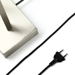 Lindby Bordlamper > bordlampe Sigurd, hvid, stof, højde 54 cm, E27