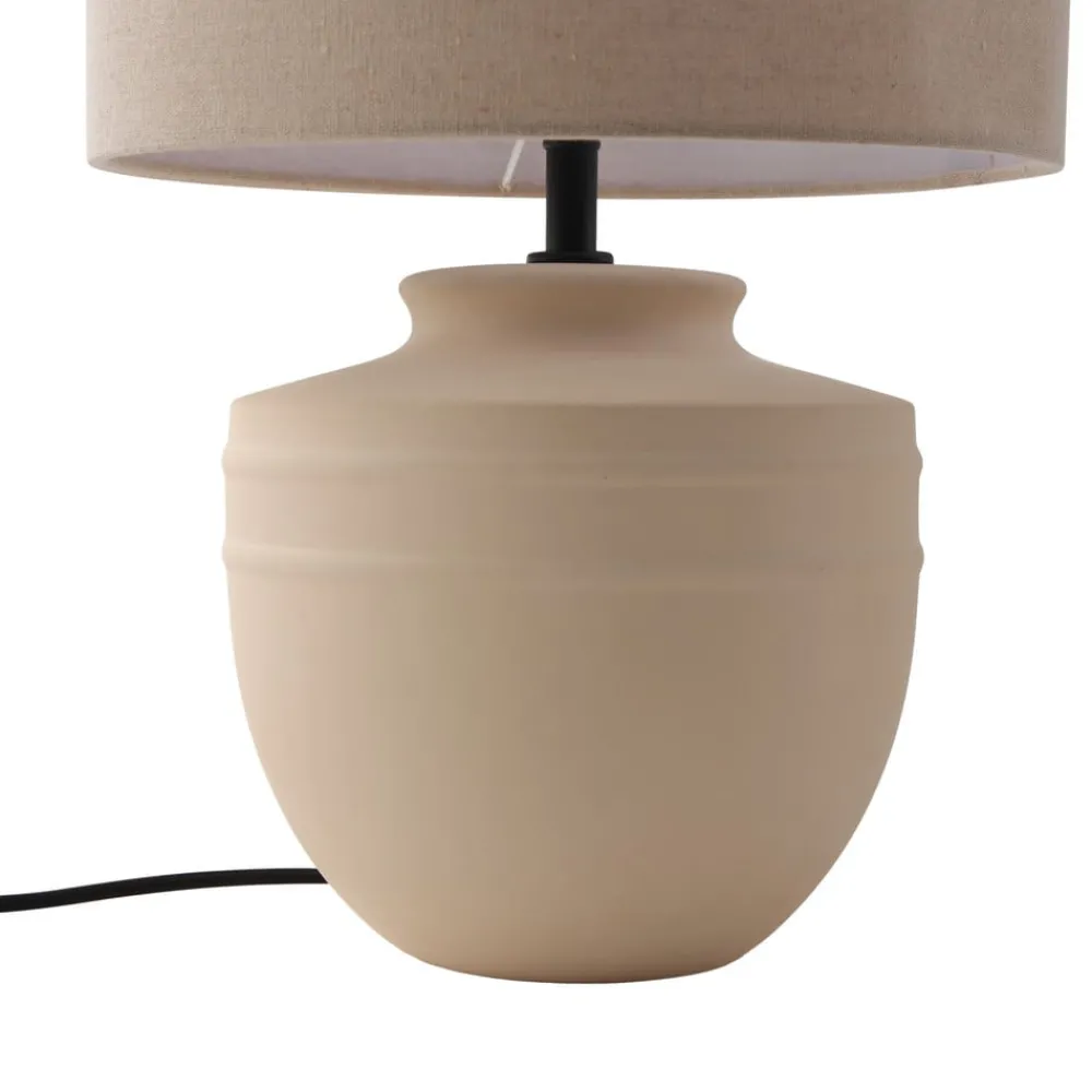 Lindby Gang|Pendellamper > bordlampe Thalassia, beige, Ø 30 cm, keramik