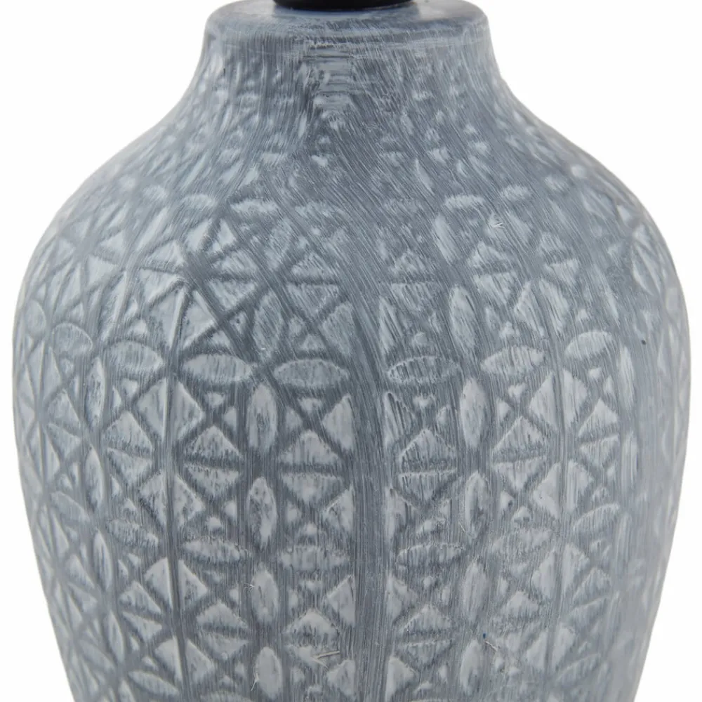 Lindby Bordlamper > bordlampe Thalassia, grå/sort, Ø 20cm, keramik