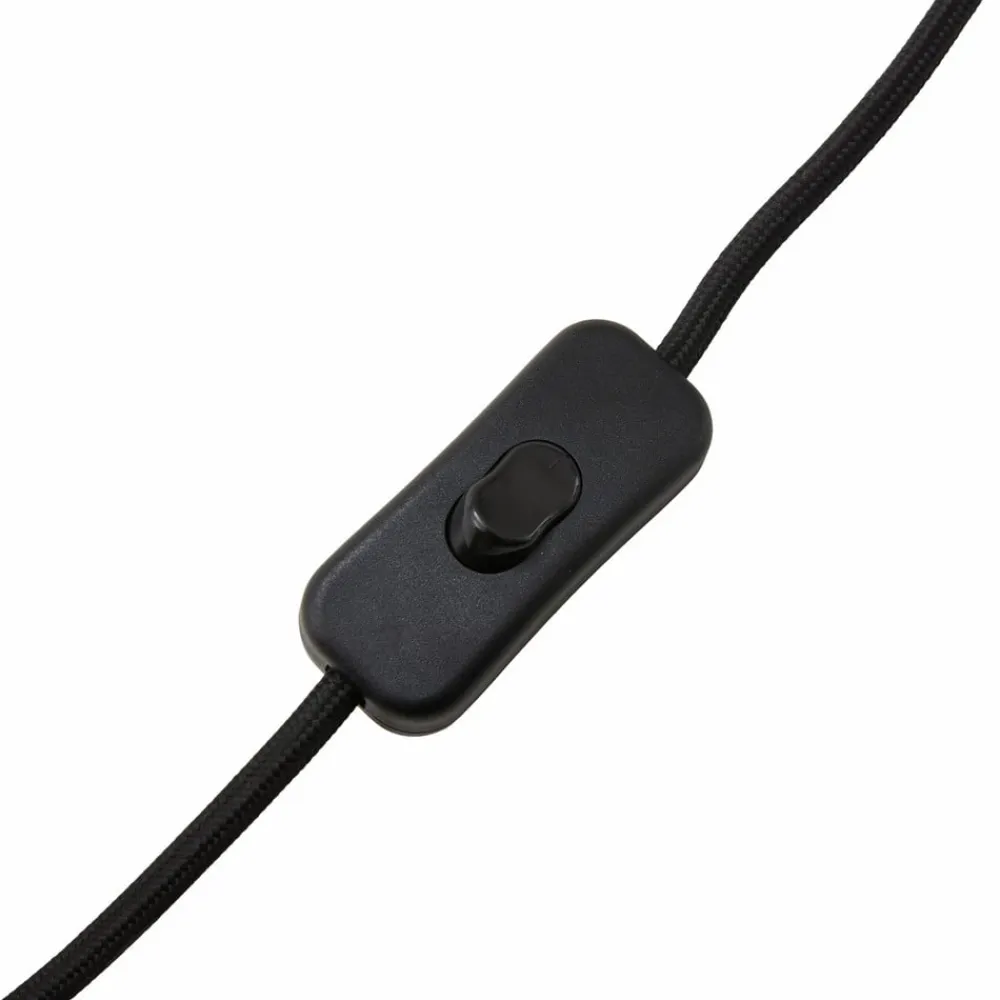 Lindby Bordlamper > bordlampe Thalassia, grå/sort, Ø 20cm, keramik
