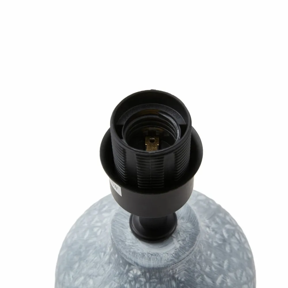 Lindby Bordlamper > bordlampe Thalassia, grå/sort, Ø 20cm, keramik