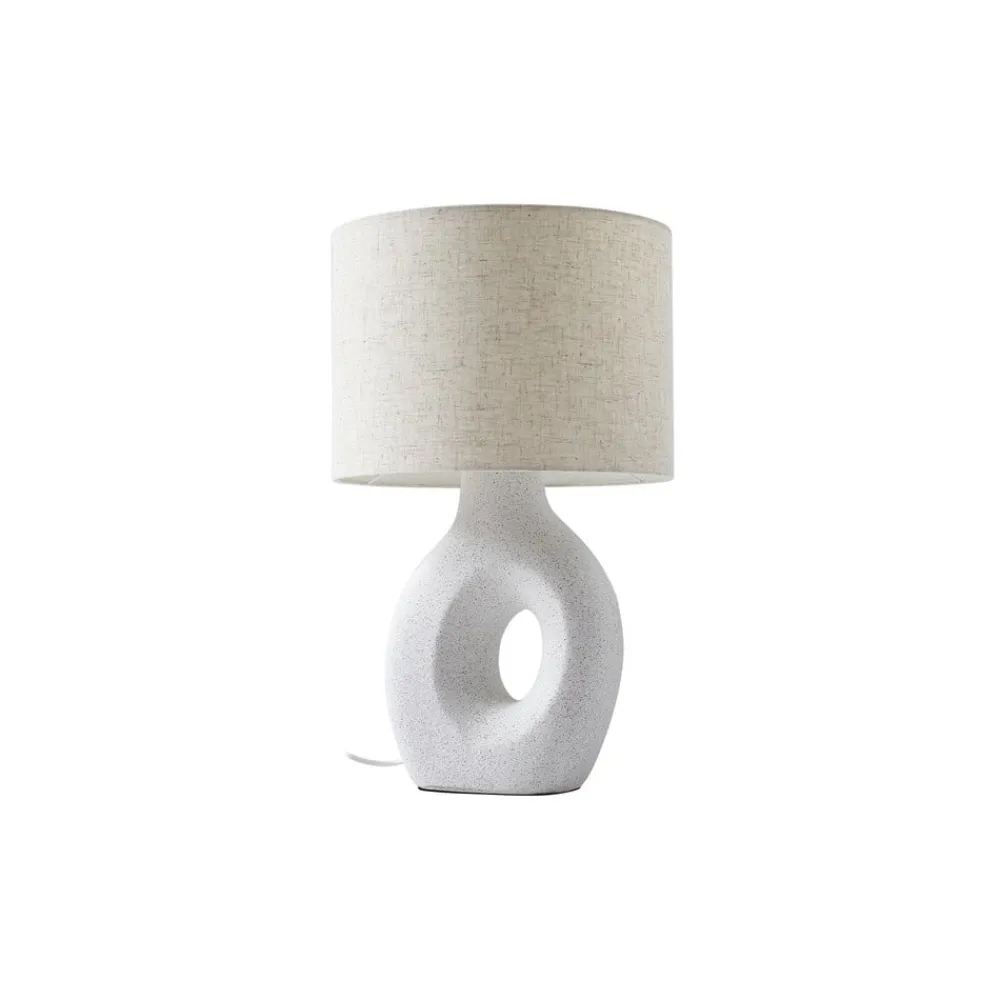 Lindby Pendellamper|Bordlamper > bordlampe Thalassia, hvid, Ø 30 cm, keramik