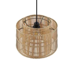 Lindby Gang|Pendellamper > Bridga pendellampe, Ø 35 cm, sort, bambus
