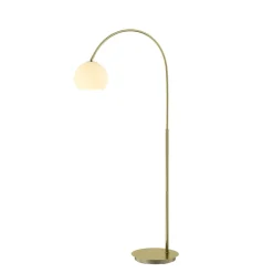 Lindby Gang|Pendellamper > buelampe Cynthia, messingfarvet, glas, 140 cm, E27