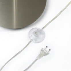 Lindby Gulvlamper|Gulvlamper > buelampe Cynthia, nikkelfarvet, glas, 140 cm, E27