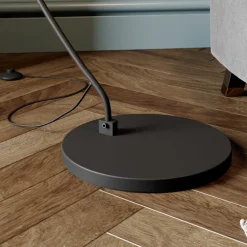 Lindby Pendellamper|Gulvlamper > buelampe Jonera, sort, metal, E27, højde 185 cm