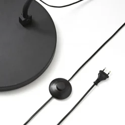 Lindby Pendellamper|Gulvlamper > buelampe Jonera, sort, metal, E27, højde 185 cm