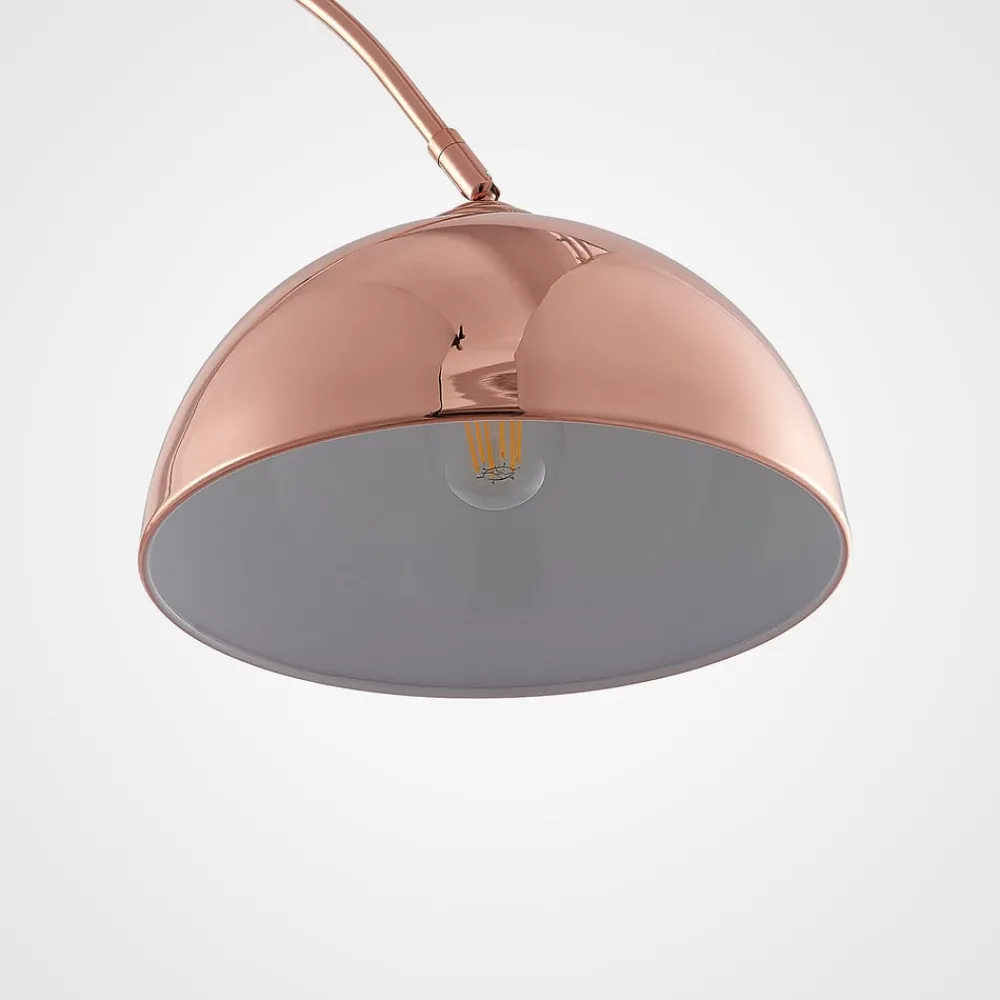Lindby Pendellamper|Gulvlamper > buelampe Lennart, kobber, højdejusterbar, E27