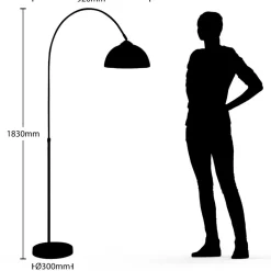 Lindby Pendellamper|Gulvlamper > buelampe Lennart, kobber, højdejusterbar, E27