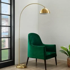 Pendellamper|Gulvlamper ^ Lindby buelampe Lennart, messing, højdejusterbar, E27