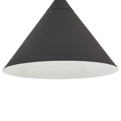 Gulvlamper|Gulvlamper ^ Lindby buelampe Triangolo, sort, højde 195 cm, metal E27