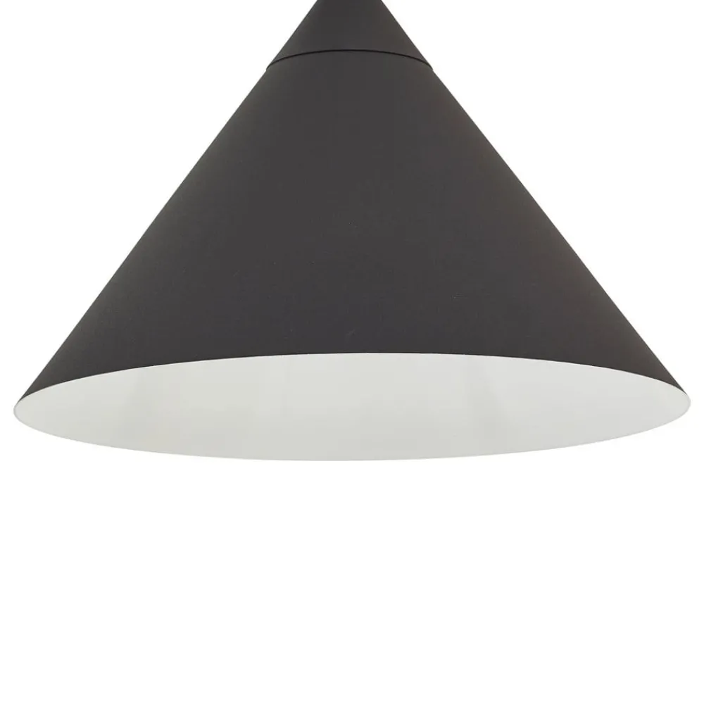 Gulvlamper|Gulvlamper ^ Lindby buelampe Triangolo, sort, højde 195 cm, metal E27