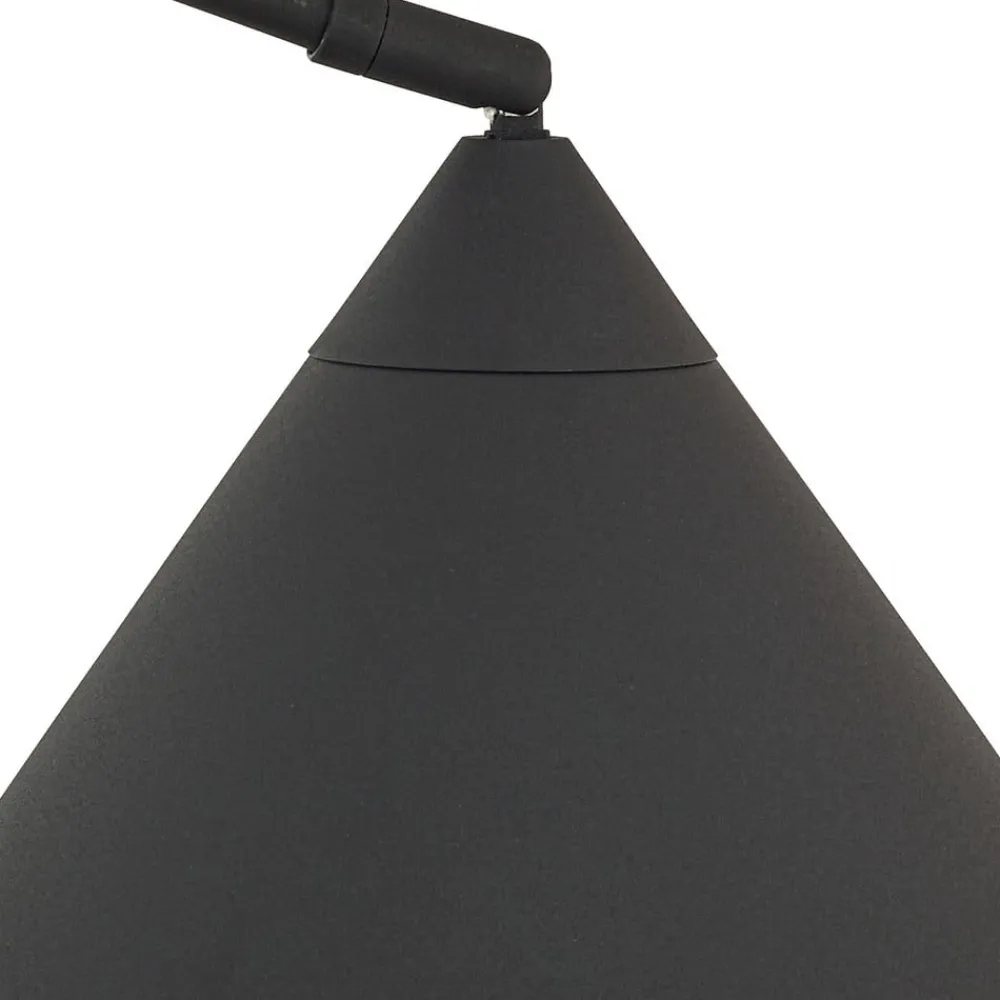Gulvlamper|Gulvlamper ^ Lindby buelampe Triangolo, sort, højde 195 cm, metal E27