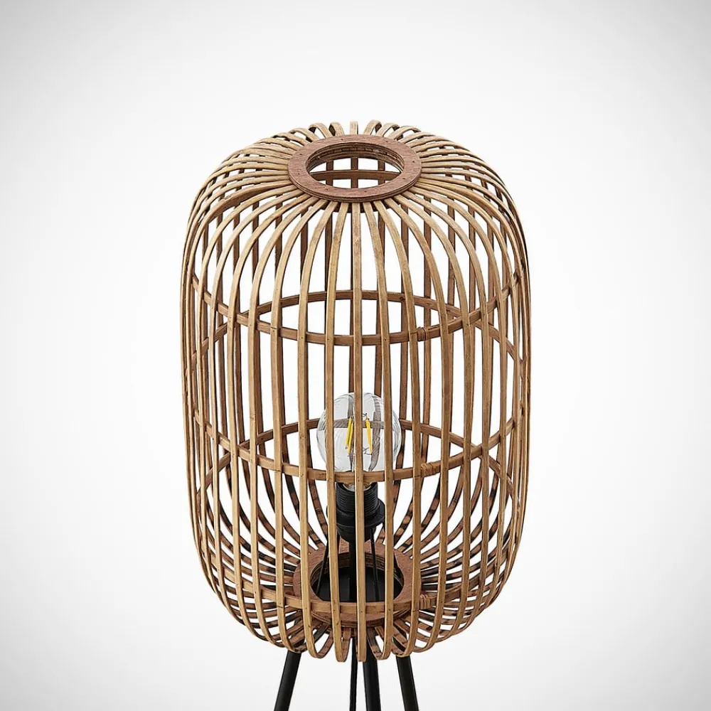 Lindby Gulvlamper|Gulvlamper > Canyana gulvlampe, 139 cm, natur, rattan, stativ