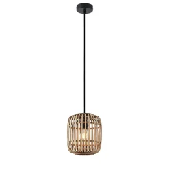 Lindby Pendellamper|Pendellamper > Canyana hængelampe, natur, rattan, Ø 22 cm