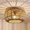 Lindby Gang|Loftlamper > Canyana loftlampe, natur, rattan, Ø 40 cm