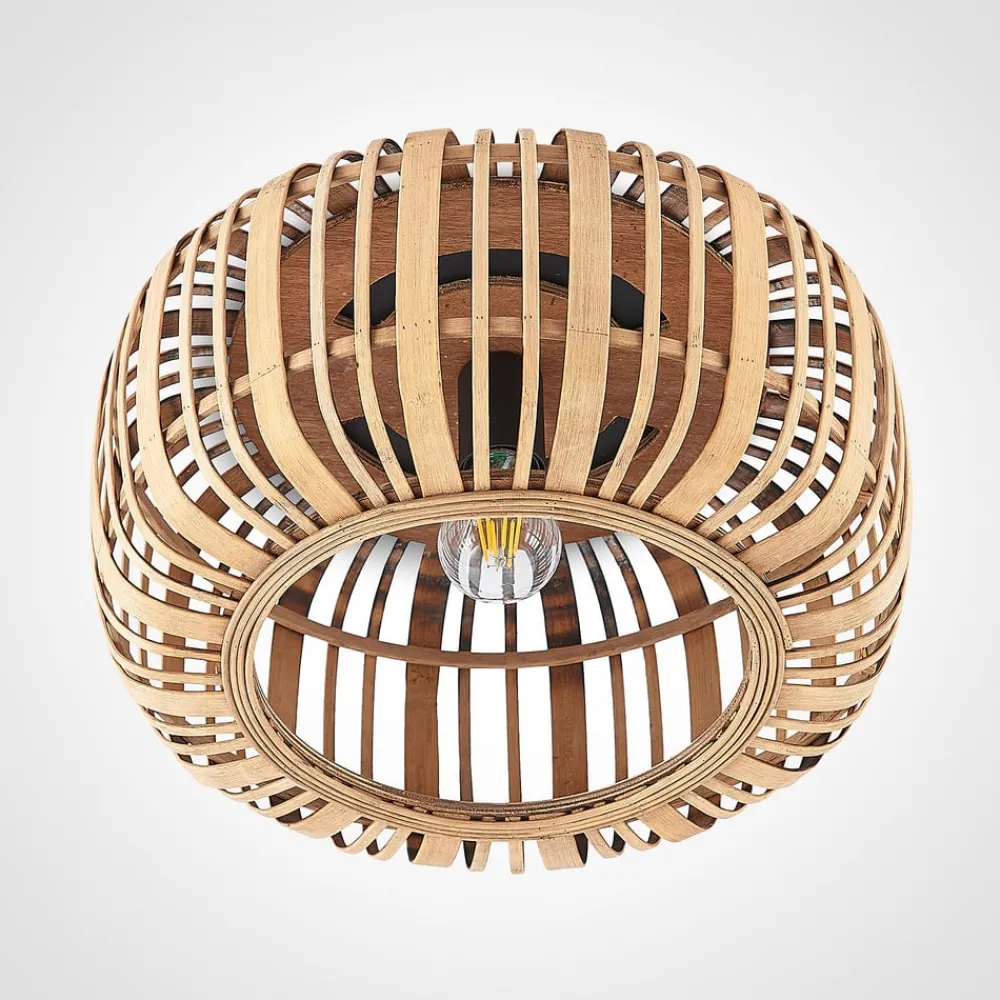 Lindby Gang|Loftlamper > Canyana loftlampe, natur, rattan, Ø 40 cm