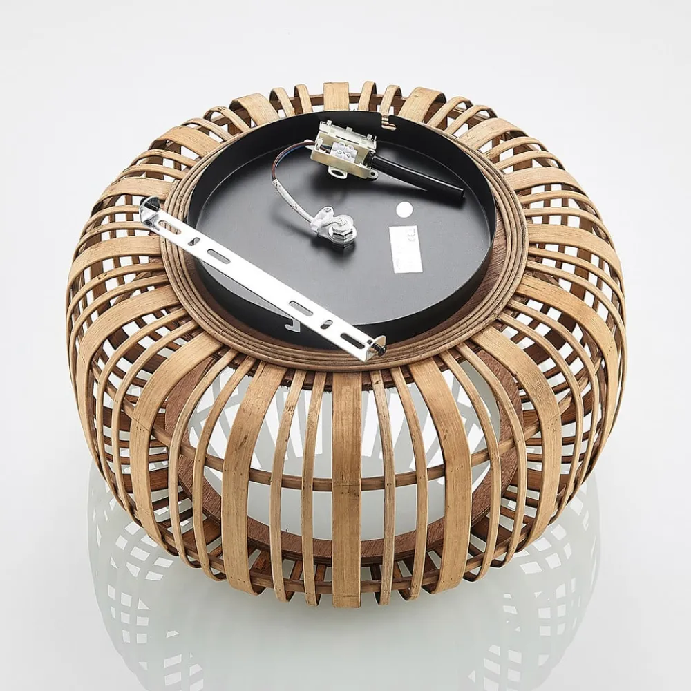 Lindby Gang|Loftlamper > Canyana loftlampe, natur, rattan, Ø 40 cm