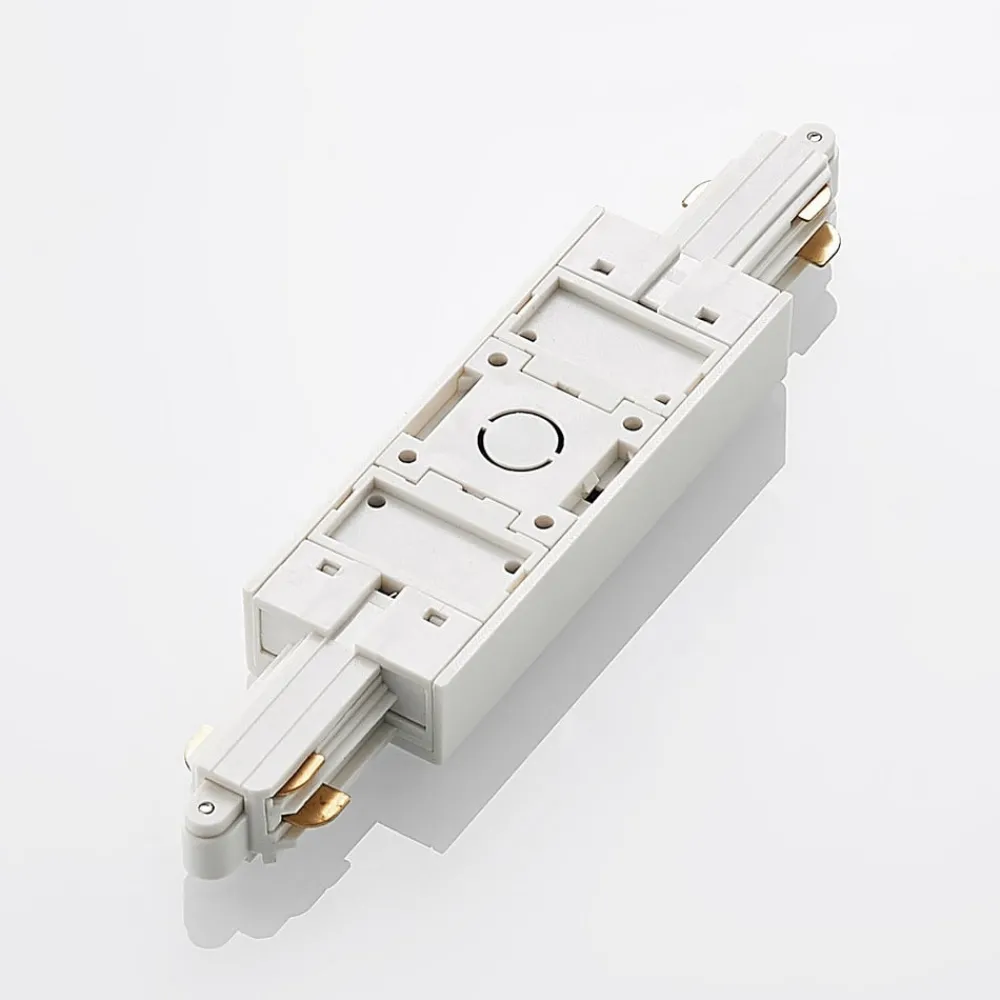 Skinnesystem ^ Lindby center feeder Linaro, hvid, 1-faset system