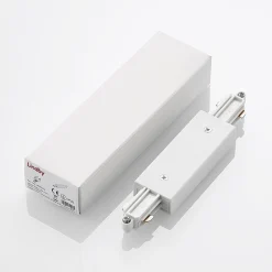 Skinnesystem ^ Lindby center feeder Linaro, hvid, 1-faset system