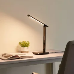 Lindby Arbejdsrum/Kontor|Bordlamper > Cerula LED-skrivebordslampe med dæmper