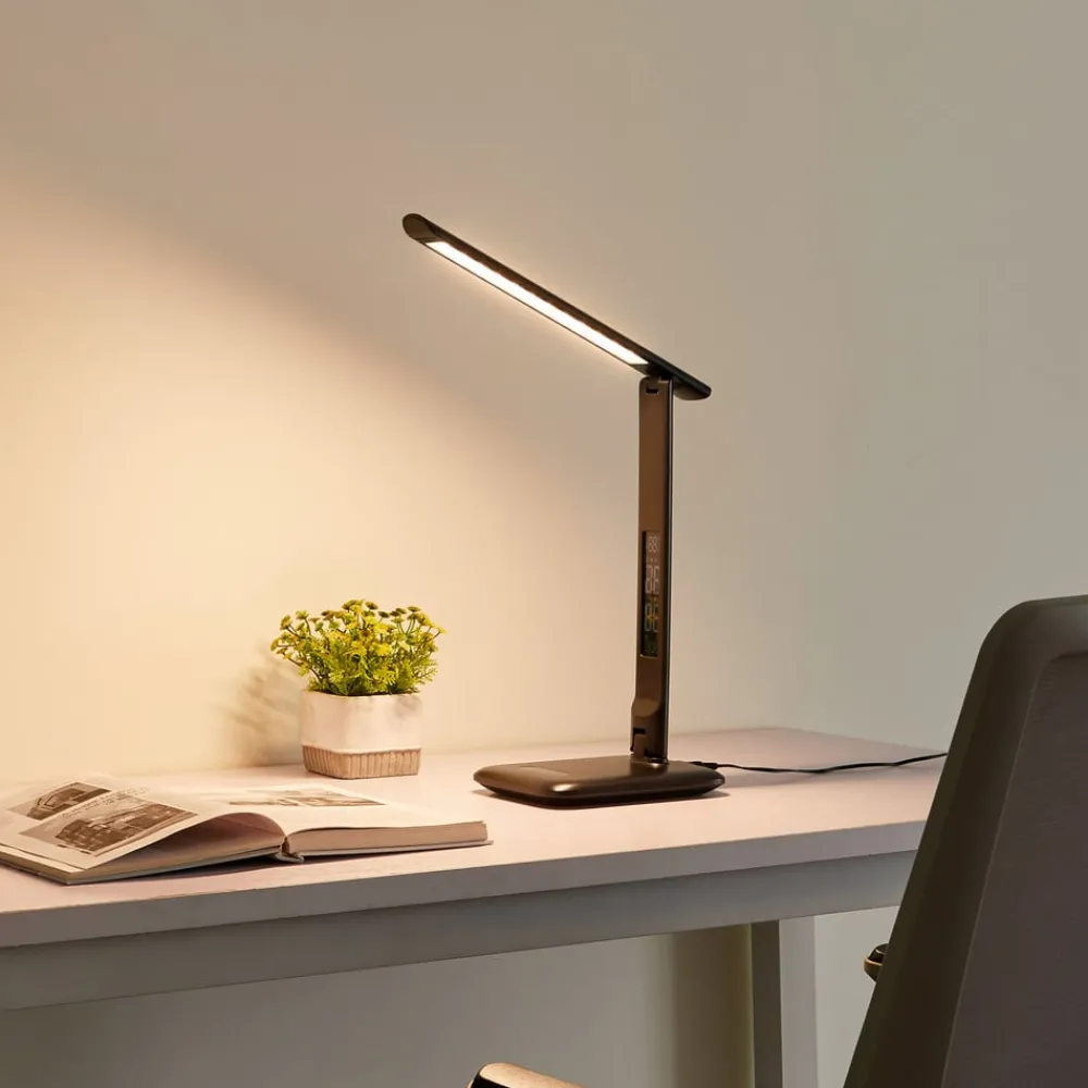Lindby Arbejdsrum/Kontor|Bordlamper > Cerula LED-skrivebordslampe med dæmper