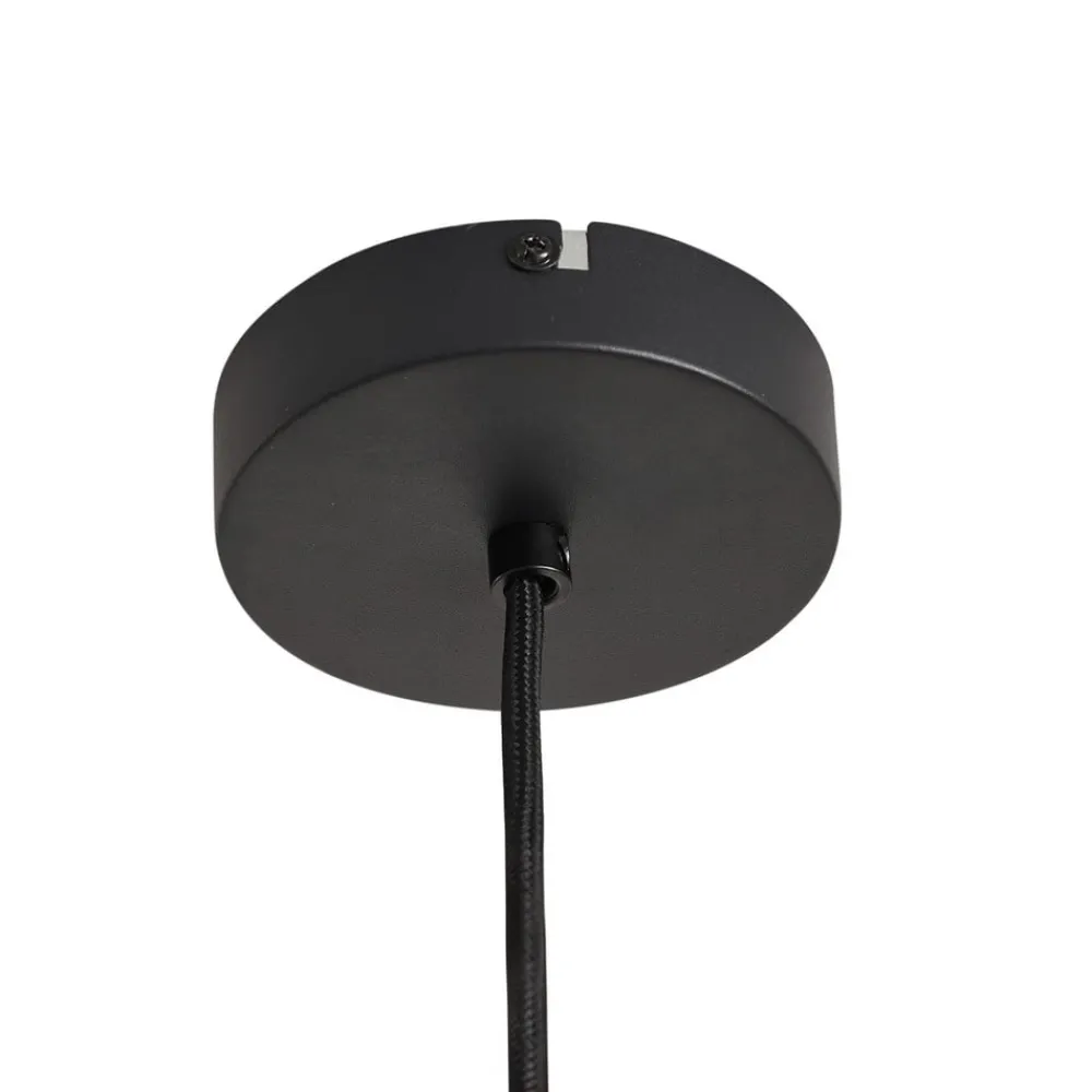 Lindby Pendellamper|Pendellamper > Clarine hængelampe, valnød, Ø 50 cm, metal