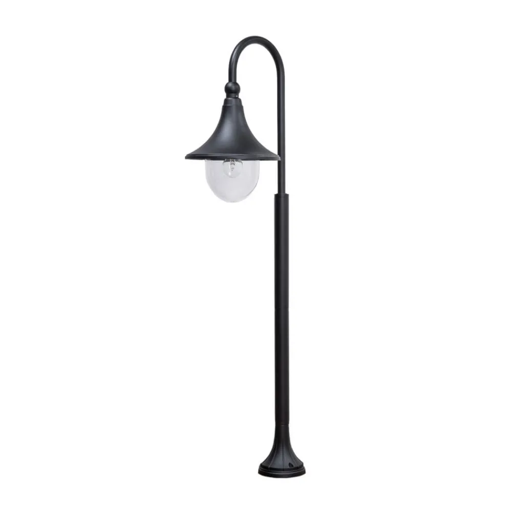 Lindby Terrassebelysning|Gadebelysning > Daphne vejlampe, 120 cm, sort, metal, E27