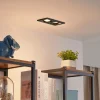 Lindby Indbygningsspots > downlight Thorid, sort, 19 x 10 cm, 2 lyskilder, GU10