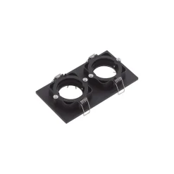 Lindby Indbygningsspots > downlight Thorid, sort, 19 x 10 cm, 2 lyskilder, GU10