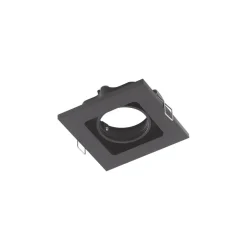 Indbygningsspots ^ Lindby downlight Thorid, sort, 10 x 10 cm, sæt med 10, GU10