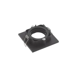 Indbygningsspots ^ Lindby downlight Thorid, sort, 10 x 10 cm, sæt med 10, GU10