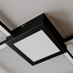 Lindby Loftlamper > Duetto LED-loftlampe, antracit 28 W