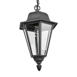 Lindby Udendørs Pendellamper > Edana udendørs hængelampe, 40 cm, antracit, E27, IP44